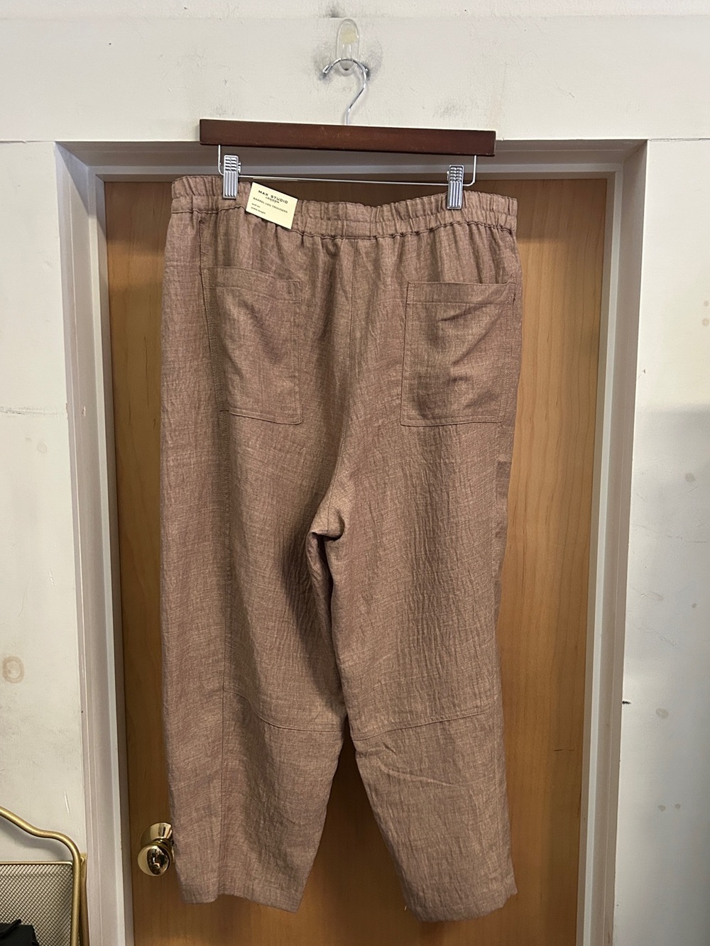 NWT! Max Studio Brown Barrel Leg Culotte Trousers Ankle Length size 1X MSRP $138 - Picture 5 of 5